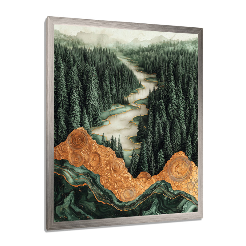 Impression sur toile Gladimyr - Paysages, H 44 po x l 34 po, Reproduction encadrée d'une seule photo, Argent argent