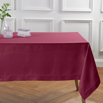 100% Pure Linen Hemstitch Table Cloth - Classic Hemstitch