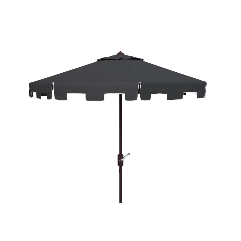 Parasol du marché Coramae, Brun, Noir / blanc, l 130 po x P 130 po