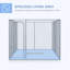 71.7'' H 8 Panel Galvanized Steel With Pet Door