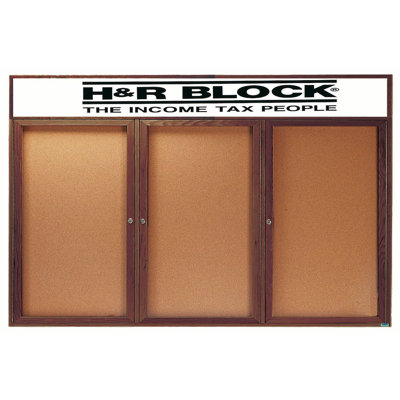 Enclosed Wall Mounted Bulletin Board