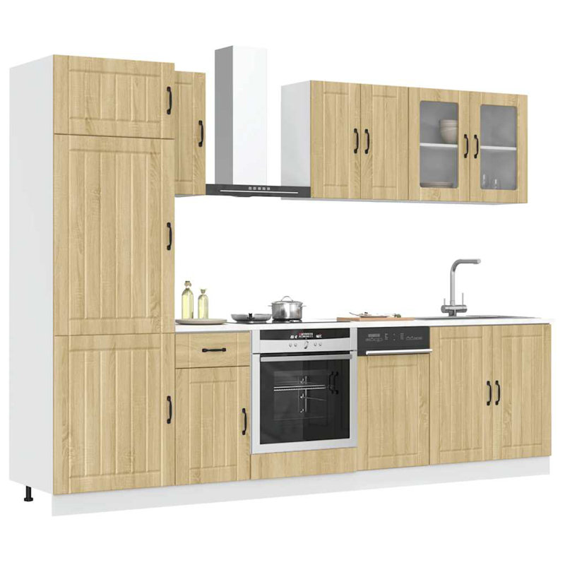 Lucca Kitchen Cabinet Set Lucca, Sonoma Oak