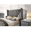 Chambre à coucher Tête de lit à oreilles 1pc Grand lit Mobilier de lit rembourré en tissu-2058140702-2058140700