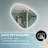 30'' H X 32'' W Wall Mounted Back Light Bathroom Frameless Drop Shape LED Mirror With Anti- Fog And Memory Function