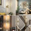 Appliques murales dorées encastrées à intensité variable à 1 lumière Twining (ampoule incluse)-548268281