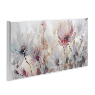 Elegant Muted Flowers Wall Plaque Art, design by Irene Weisz
