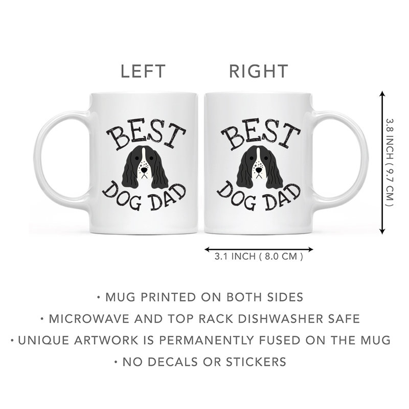 Tasse à café Best Dog Dad, Épagneul Springer anglais