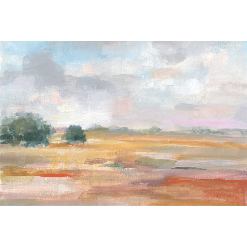 Big Sky In October - Wrapped Canvas Painting, 30cm H x 46cm W