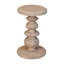 Solid Wood Tray Top Drum End Table