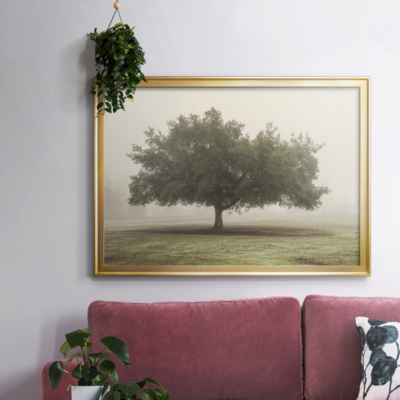 Arbres dans le brouillard II, Or, H 14 po x l 20 po x P 1,5 po