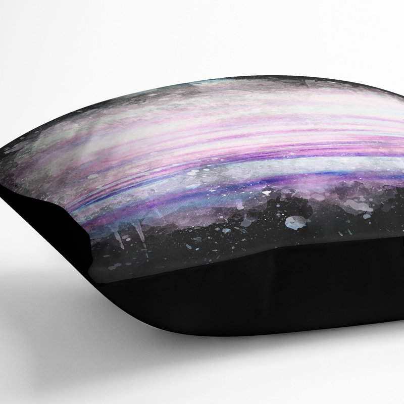 Square Throw Cushion, Black, 40cm H x 40cm W x 15cm D
