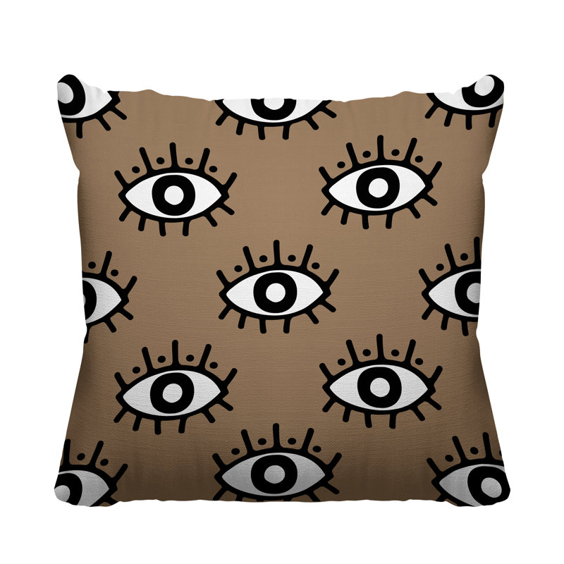 Coussin Ankara, L 19 po x H 19 po, Beige