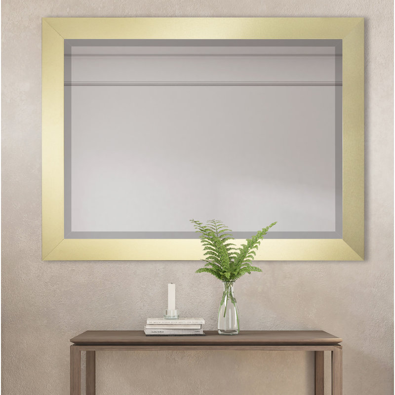 Nia Engineered Wood Flat Wall Mirror, 35" x 29"