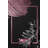 Petras Toile Machine Made Flatweave Polyester Area Rug in Black/Pink-1462155620