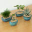Ensemble de pots à fleurs en céramique 4 pièces