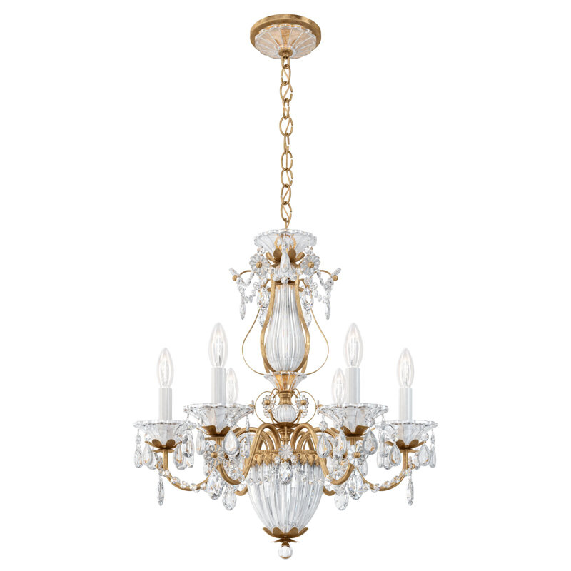 Bagatelle 7 - Light Chandelier, French Gold, Heritage Crystal