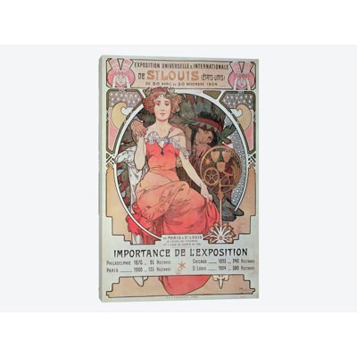 " 1904 World Fair (St. Louis, United States) Advertisement " by Alphonse Mucha