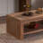 47.24" Rustic 2-Tier Rectangle Coffee Table