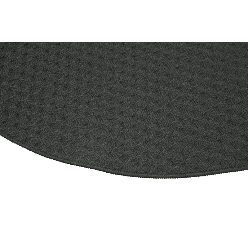Tapis touffeté gris cendré, Rond 60 po