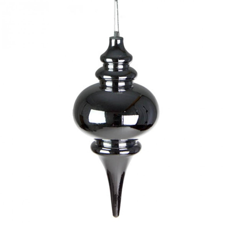 25cm Finial Ornament, Silver