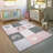 Falisa Checkered Kids Rug in Pink/Gray/White-350412131