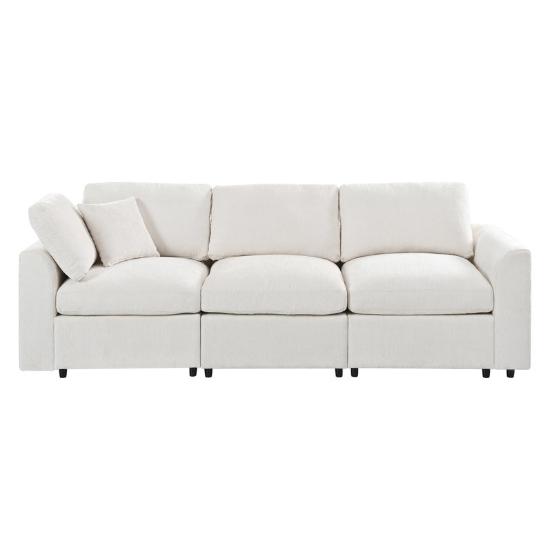 Canapé moderne 3 places, Beige