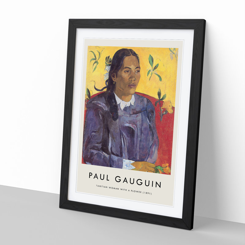 Seated Woman Vol.2 by Paul Gauguin - Picture Frame Graphic Art, 65cm H x 48cm W x 2cm D