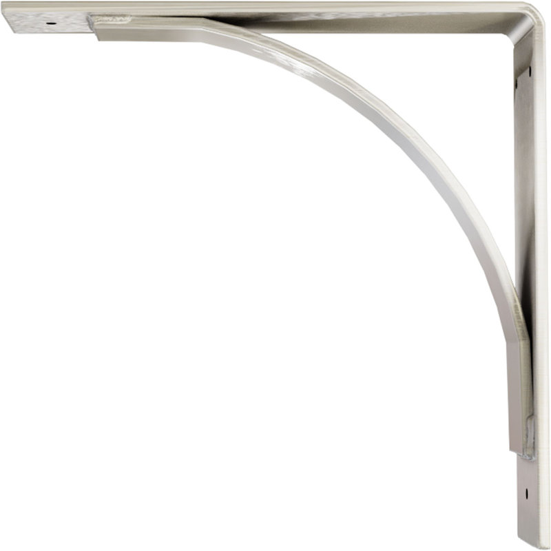 14" Stainless Steel Industrial Bracket for Shelving and Countertops