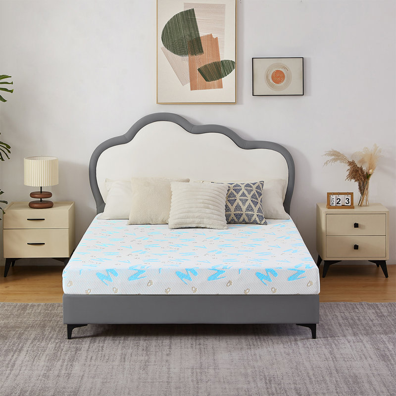 Matelas en mousse viscoélastique gélifiée mi-ferme Alwyn Home, Lit double, 5"
