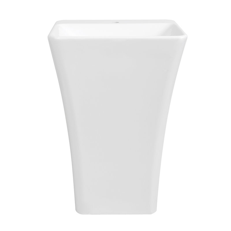 24'''' Streamline K-1121-24 Solid Surface Resin Freestanding Basin