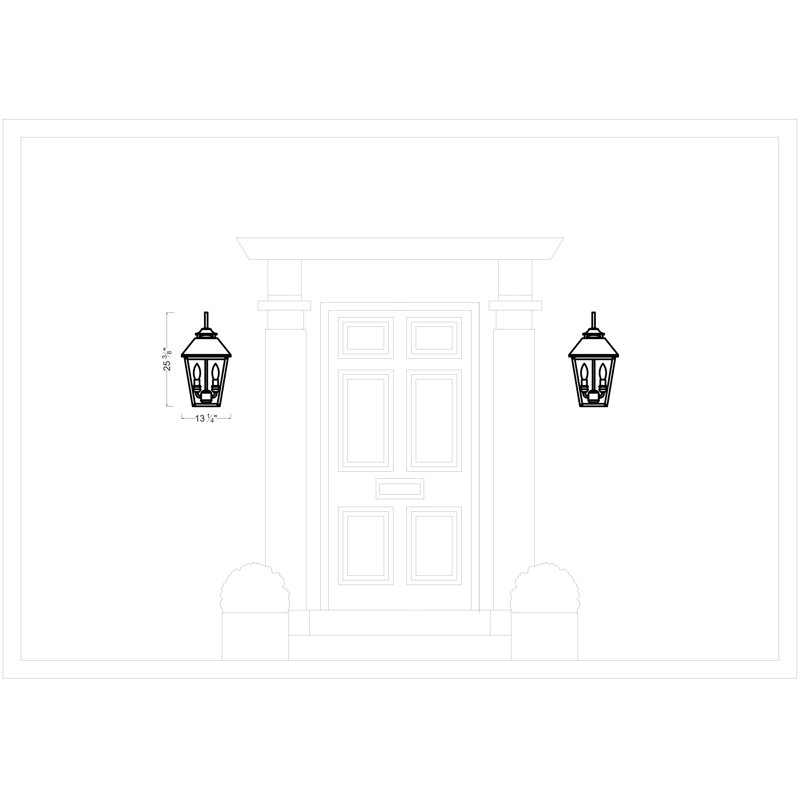 Galena 4 - Light Outdoor Wall Lantern