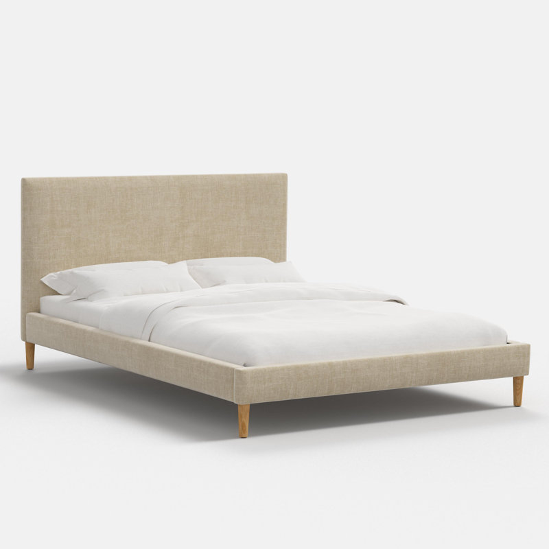 Lit plateforme Avery, Rouge, Simple