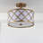 Wachter Fabric Semi Flush Mount-32866983