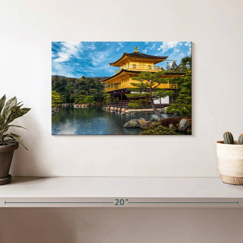 Pavillon doré Kavia à Kyoto, H 8 po x l 12 po