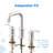 Kinzie 8 in. Widespread 2-Handle Bathroom Faucet with Metal Touch Down Drain-118673176
