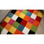 Tapis rouge / bleu / jaune à motif géométrique vif pour enfants-20239855