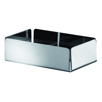 Giotto Sugar Packet Holder 3.94" x 2.76" - 12 Pieces - Stainless Steel
