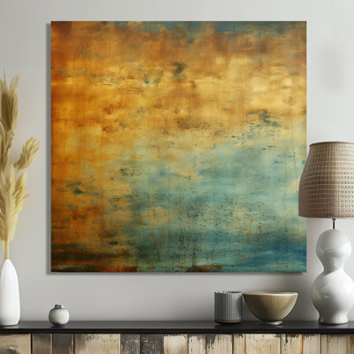 «Ocean View Grunge Texture», art mural abstrait