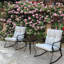 Ensemble de chaise à bascule et chaise basse blanc cassé-809334052