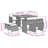  Patio Dining Set Set Of 8 Gray, Brown, Dark Gray-1779423124-1779423130