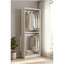 Garde-robe en bois blanc 32 po avec deux tringles Prosper