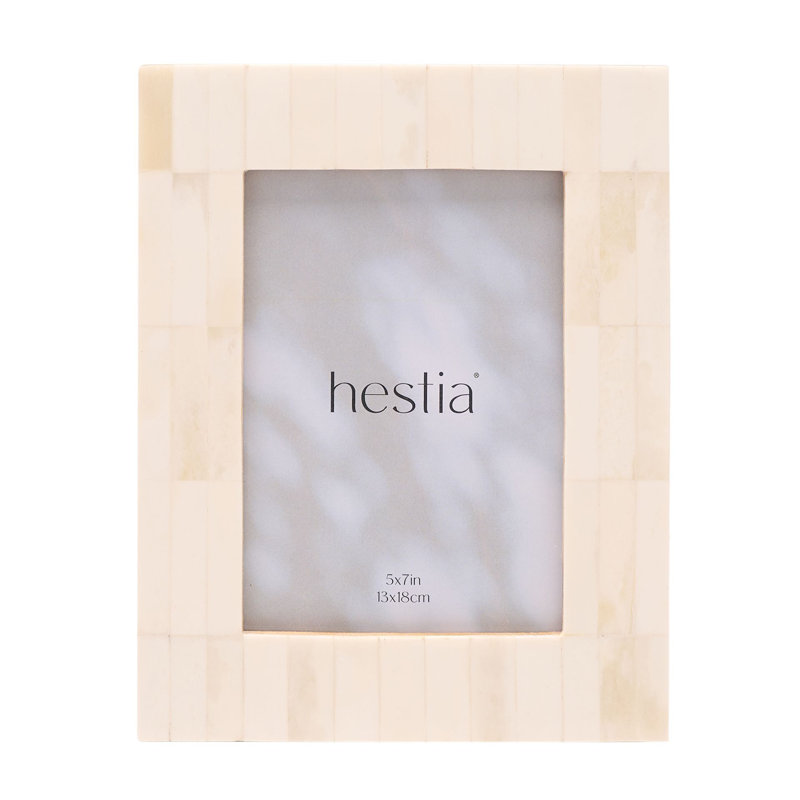 Wardville White Picture Frame, 5" x 7"