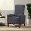 Fauteuil club inclinable manuel large en bois