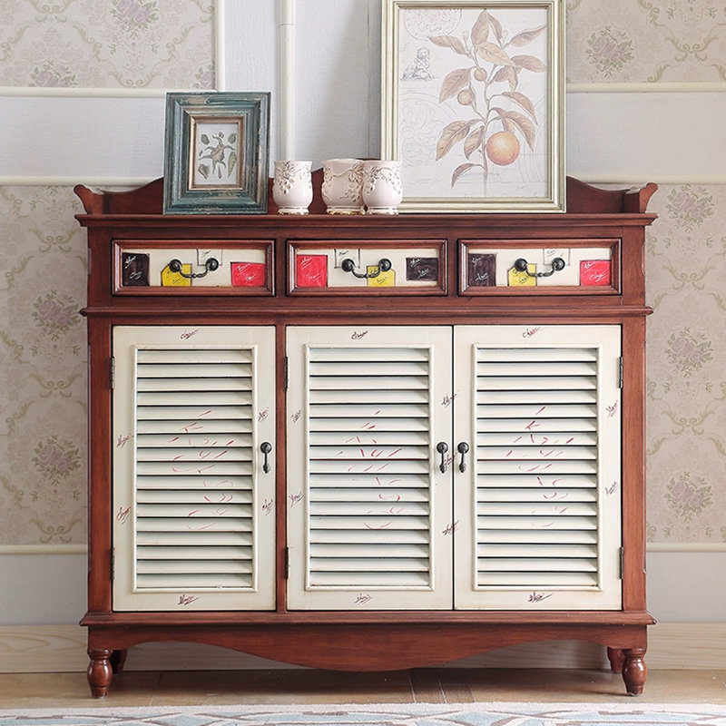 Banc de rangement en bois manufacturé brun, Brown