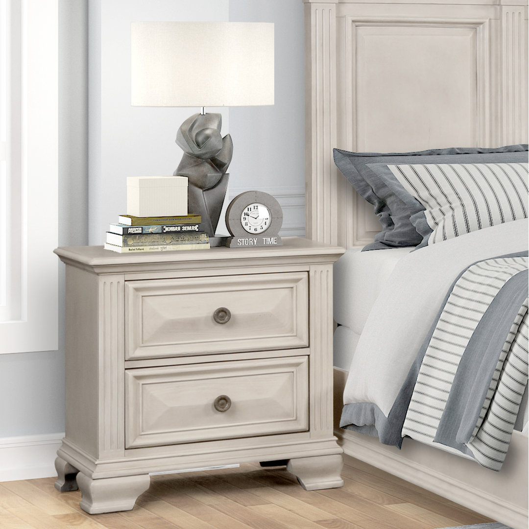 Samuelsson 29'' W Solid Wood Nightstand Charlton Home® 