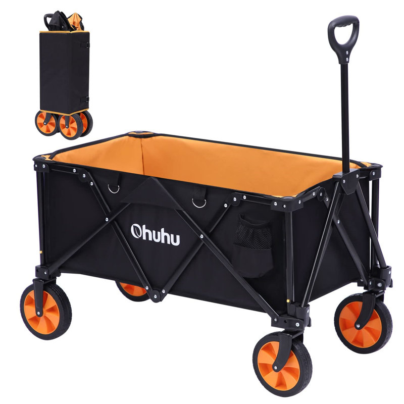 Heavy Duty Garden Carts, Orange/Black