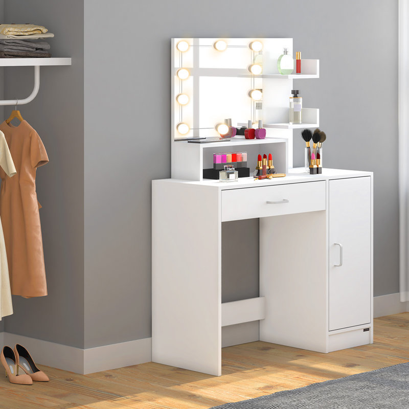 Nalia Dressing Table with Mirror