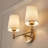 Edin 2-Light Dimmable Brass Vanity Light
