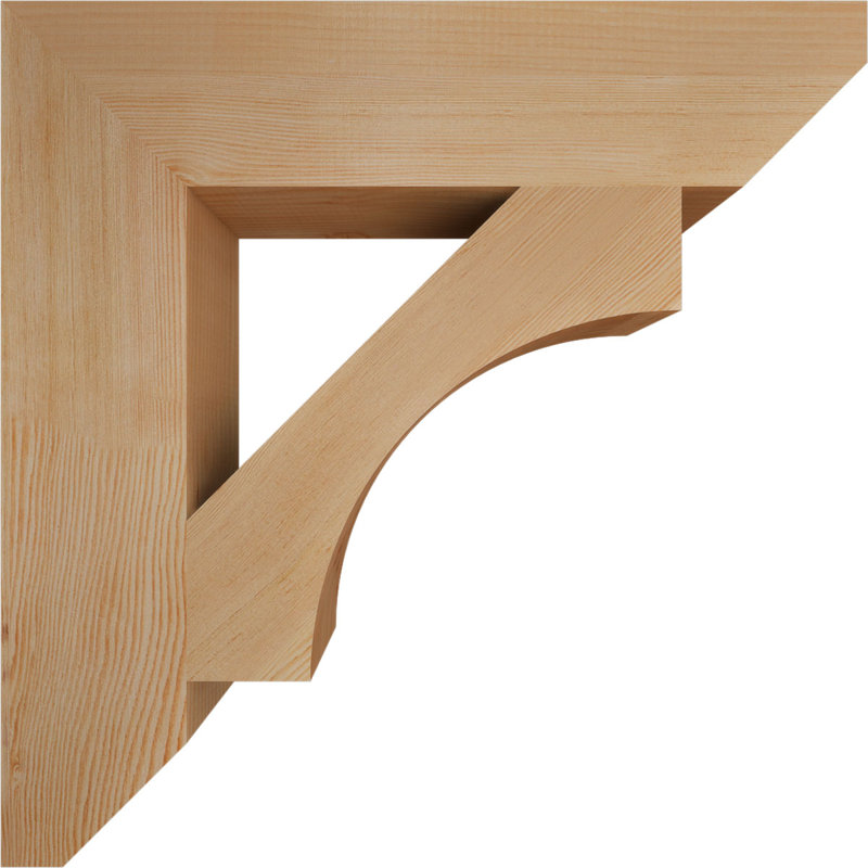 Support en bois Westlake, Sapin de Douglas, 28" H x 5.5" W x 28" D