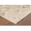 Tapis brun en laine crocheté à la main à motif géométrique Cecelia-902597561